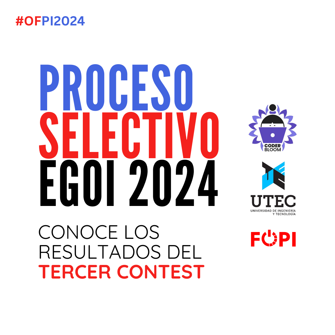EGOI 2024 Resultados de la Competencia #3